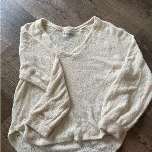 Urban Outfitters Cream V-Neck Sweater